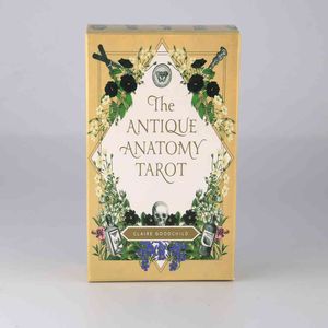 Cartas del Tarot de anatomía antigua, 78 barajas, versión en inglés, oráculos de cartas clásicos, juegos de mesa de adivinación, lector moderno saleJFIZ