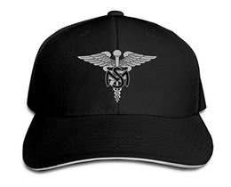 Casquette de Baseball AMS des Services médicaux de l'armée, chapeaux Sandwich à visière réglables unisexe pour hommes et femmes, Sports de Baseball en plein air Strapbacks4120498