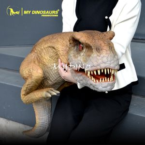 De baby tyrannosaurus simulatie dinosaurus hand marionet speelgoed dinosaurussen Gratis ondersteuning maatwerk