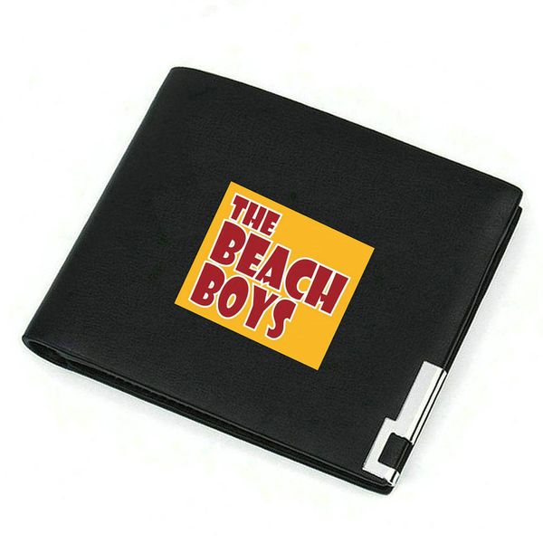 The Beach Boys portefeuille Rock Band sac à main Musique Photo sac d'argent Casual en cuir portefeuille Imprimer notecase