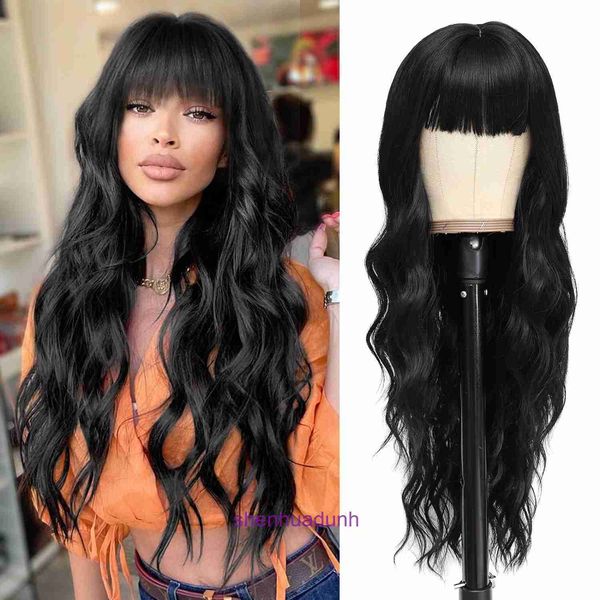 Le Guide des débutants pour acheter les meilleures perruques en ligne en 2024 Second Hair Hot Vendre des perruques avec Big Bangs et Long Curled Synthetic Fiber Bandbands Wig