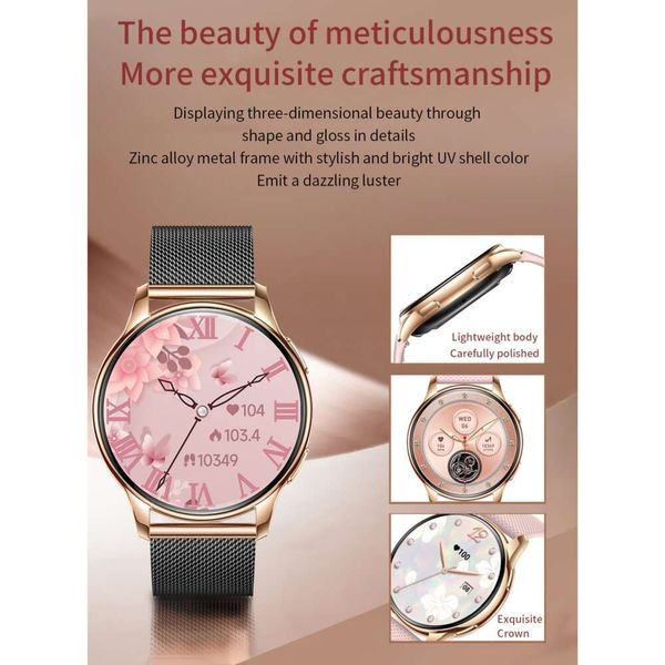 Le meilleur cadeau pour les filles intelligentes de Girls Ladies IP68 IP68 STAPPORY CAROAL SAXE MONITEUR BLOGE SPORTS SMARTWATCH