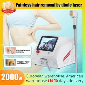 L'épilateur portable Ice Platinum à 3 longueurs d'onde 2000W RF American Laser le plus vendu, 755nm, 808nm, 1064nm Diode Laser