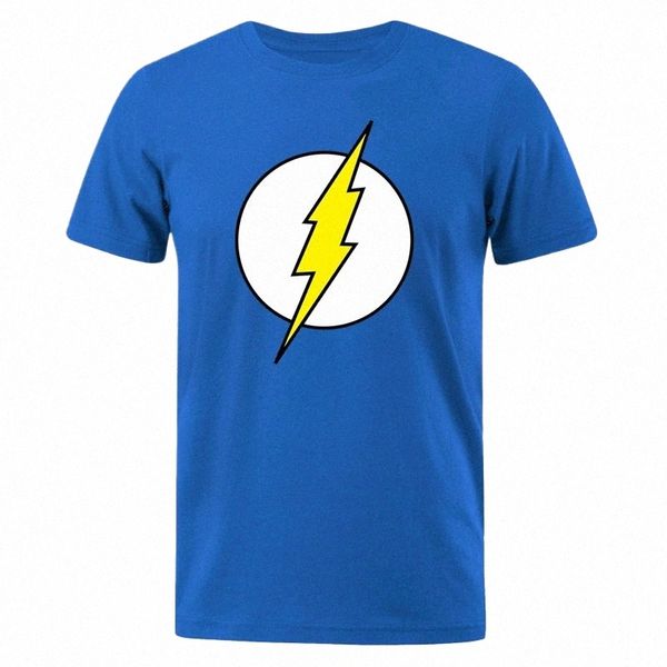 Le BIG BANG Theory T-shirt Le T-shirt imprimé Lightning pour hommes Cott Vêtements surdimensionnés Casual Street T-shirts drôles à manches courtes L7tT #