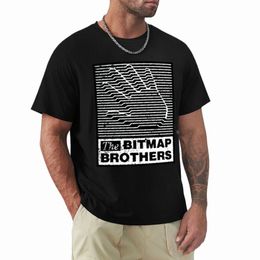The Bitmap Brothers T-shirt sweat anime séchage rapide Blouse plaine t-shirts hommes M83M #