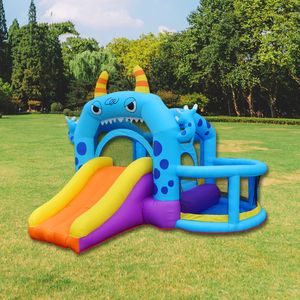 The Bouncer Moonwalk Monster Château gonflable Château Bounce House Enfants Playhouse Ball Pit for Kids Outdoor Play Fun in Garden Backyard Indoor Party Toys Halloween