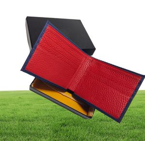 Le support de carte de visite Brand039S Designer Purse Burse Sac élégant sac élégant sac en cuir en cuir rouge Pourse Mini portefeuille 7691097