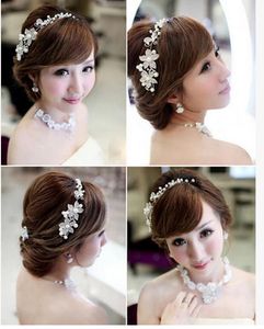 La mariée orne l'article alliage diamant perle coiffure cheveux robe accessoires