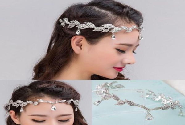 La mariée frontlet diamant mariage diadème couronne diamant pendentif sourcils mariée bijoux 3666015