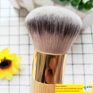 De buffer airbrush finish bamboe foundation Make-up kwast Dicht Zacht Synthetisch Flawless Finishing Beauty Cosmetics Brush Tool