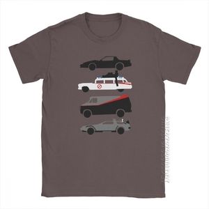 La voiture l'étoile retour vers le futur T-Shirt Time Machine T-Shirt hommes hommes T-Shirt vêtements surdimensionné T-Shirt coton 220504