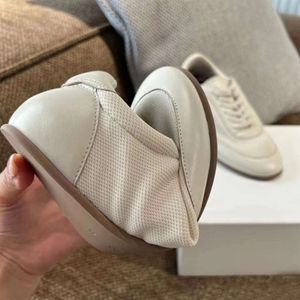 De rijcasual schoenen voor damesleer Franse flat sport kleine witte schoenen comfortabel gaas ademende forrest gump de rijschoenen