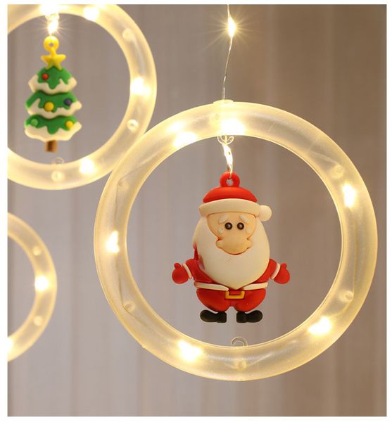 Las decoraciones navideñas ventana de escritorio mini cadena de luz precio especial