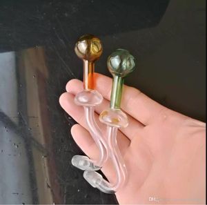 Les raccords de tuyau de fumer de champignons de pot courbés de tuyau de verre classique en gros