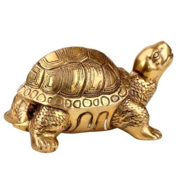 La tortue en cuivre tortue longévité ameublement Figurine riche artisanat décoration symbolise la richesse figurine animale statue