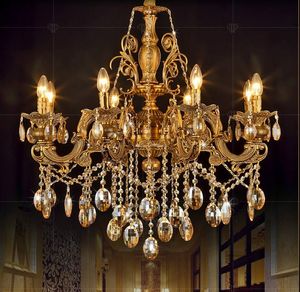 La lumière de cristal de bougie de lustres de mode créatifs pour les luminaires d'éclairage de chambre à coucher de salle à manger de salon