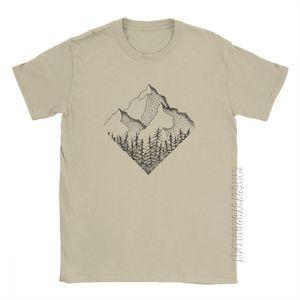 The Diamond Range Mannen T-shirt Outdoors Mountains Wandelen T-shirt Nationale Parks Katoen Mannelijke T-shirt Basic Tees Plus Size Kleding 210706