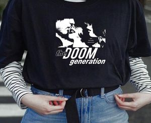 The Doom Generation T-shirt Femmes Coton Coton Sleeve 80s Harajuku Grunge Graphic Tee Tops Fashion T-Shirts surdimensionnés décontractés 210516352256