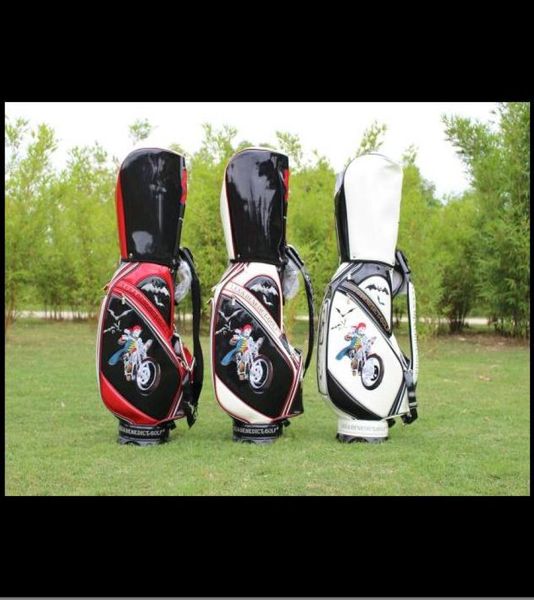 El bordado Bat Cart de golf Bag Car Golf Club Bag Light PU Cuero unisex Bolsa Bolsa Bolsa Sports Ambientmedio 4350223