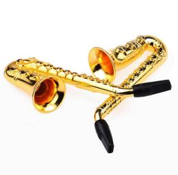 De fabriek verkoopt 90 mm creatieve kleine saxofoon met een pakket metalen gaas in het pakket.