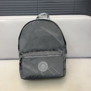 Het exclusieve logo van het beroemde modemerk Jacquard Backpack Leather Nylon Heren Travel Backpack Messenger Bag Crossbody Schoudertas Reistas Boektas aktetas