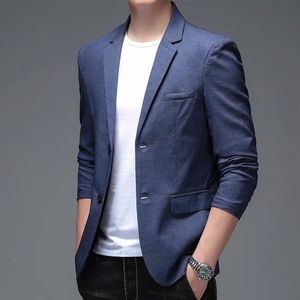 La mode correspond à la belle tendance de style classique Business Casual Color Color Mens Single Suit Blazer for Men 240507