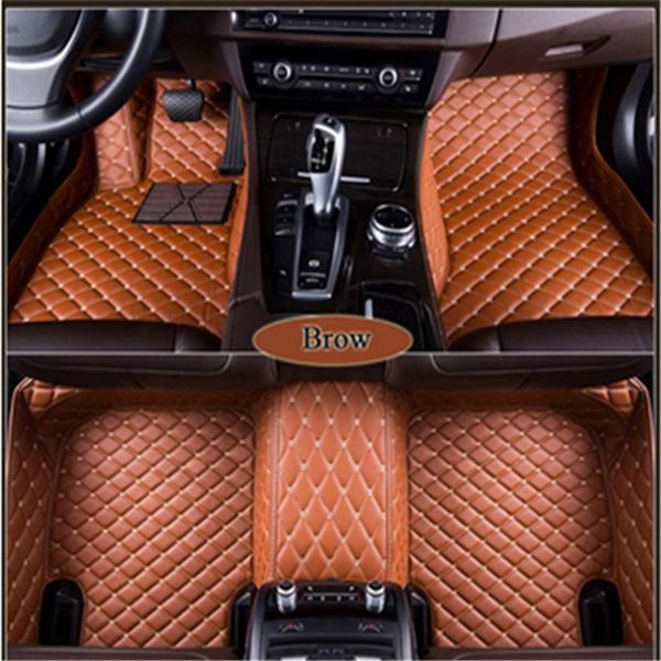 Le matériau en cuir imperméable du tapis de sol de voiture FORD EDGE ESCAPE 2006-2020 est inodore et non toxiquei2469