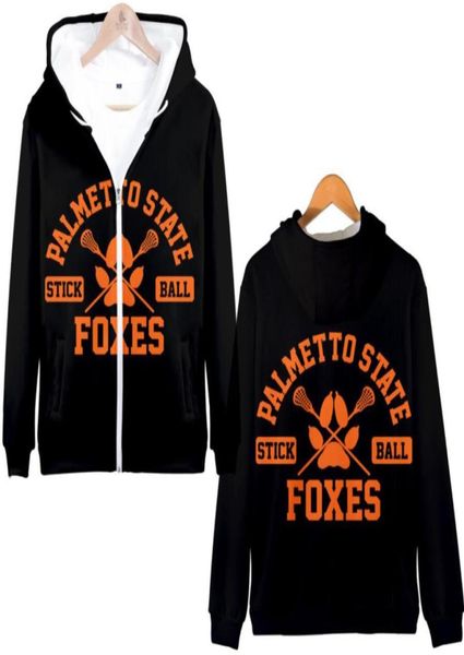 The Foxhole Court Palmetto State Foxes Lacrosse Jersey WILDS MINYARD JOSTEN Sudadera con capucha unisex 3D Sudadera con capucha y cremallera Ropa de abrigo1019362