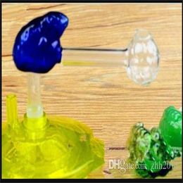 Narguilés Accessoires pour fumer La grenouille Pot de cuisson droit Gros Bongs Tuyaux de brûleur à mazout Tuyaux d'eau Pipe en verre Rigs d'huile Fumer