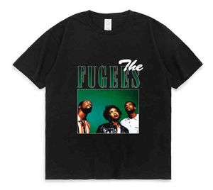 The Fugees Singer 90s Vintage Black Shirt Men Women College Pop T -Shirt Street Hip Hop Graphic Print Short Sleeve Top Tees Man2471955