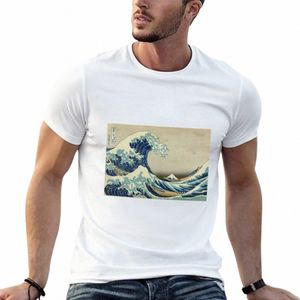 La gran ola de Kanagawa camiseta ropa vintage fanáticos de los deportes lisos blusa camiseta para hombres W8Ev #