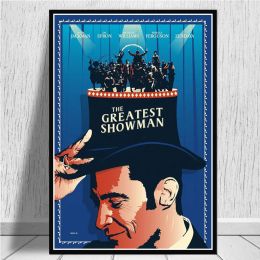 De beste showman Hugh Jackman Movie Print Art Canvas Poster voor woonkamer decor Home Wall Foto