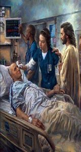 The Healer Jesus Nurse Medical Hospital Home Decor Handpage Hd Print Huile Paint sur toile Mur Art Canvas 2002279248540