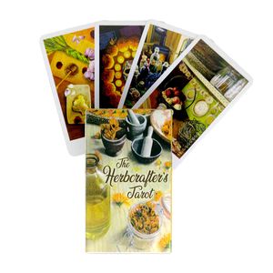 Las cartas del Tarot de Herbcrafter, guía mística, adivinación, entretenimiento, fiestas, juego de mesa, compatible con 78 hojas/caja al por mayor