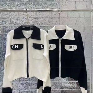Manteau cardigan en tricot de haute qualité de styliste européen, haut à col polo de style féminin, de la plus haute qualité, nouvelle collection automne et hiver