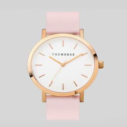 Het Paard Horloges Beroemde Luxe Vrouwen Mannen Horloges 40mm Unisex Dames Heren Horloge Rose Goud Leer Vrouw Mode Jurk Watch233i