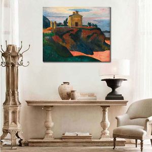 The House at Pan-du 1890 Paul Gauguin Schilderij Landschappen Canvas Art Handgeschilderde Olie Kunstwerk Modern Home Decor