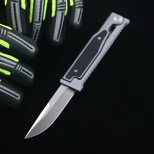 Theone Balisong couteau pliant JL à rotation libre lame D2 CNC manche en aluminium couteaux de poche radis BM42 EDC outils