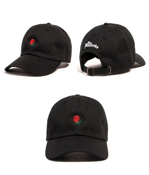 Los cientos de rosa gorra de béisbol Snapback Hats Fashion Diseño de moda Rose Dad Sports Sports Hip Hop Sun Golf Gat Bone Gorras barato 7965751