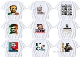 The King of Conor McGregor T Shirt MMA Notorious camiseta Men Cubla de manga corta TEE O Cuella Camiseta Male Homme Camiseta 2206163339883