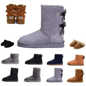 Snow Boots Australia Tazz Suede Classic Ultra Mini Boot Shearling Platform Boot Chestnut Designer Slipper Winter Enkle Booties Womens Slides Shoes