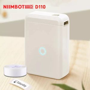 Het Etiketpapier Niimbot D110 Mini Draagbare Thermische Labelprinter Hangul Draadloze Bluetooth Sticker Pocket Printer Thuisgebruik Opslaan Organiseren 231205