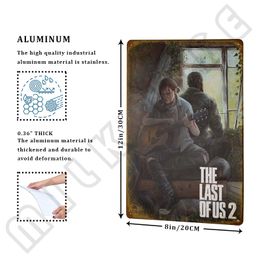 The Last of Us Vintage Poster Metal Plaque Wall Mural Cinema Design Poster Tin Sign Poster voor koffie slaapkamer thuisbar decor