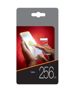 De laatste EVO 256 GB 128 GB 64 GB Card TF Memory Card Class 10 Flash met SD -adapter DHL Dispatch Ship7882780