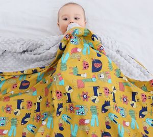 La dernière couverture de taille 100X80CM, il y a beaucoup de styles à choisir, des couvertures lavables en coton pour bébé