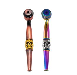 La dernière pipe à fumer en métal de 11,5 cm coup de petit seau à fumée en alliage de zinc, coloré, de nombreux types de style, prend en charge le LOGO personnalisé