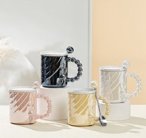 La dernière tasse à café en céramique galvanisée en relief de 14,2 oz, de nombreux choix de styles, prend en charge la personnalisation de n'importe quel logo