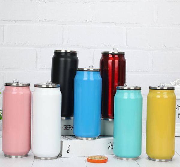 Las últimas tazas de 12OZ y 17OZ, hay 20 estilos de botellas de Coca-Cola rectas, tanques de acero inoxidable al vacío aislados, admiten logotipos personalizados