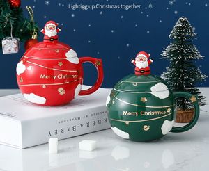 Het nieuwste kerstcadeau van 13,5 oz met een keramische koffiemok, veel stijlen kiezen, ondersteunen aanpassing van elk logo