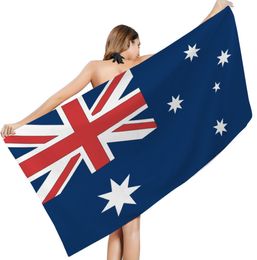 De laatste 160x80cm bedrukte strandhanddoek, Australische stijl Microfiber zonnebrandcrème sneldrogend dubbelzijdig fluweel, ondersteuning aangepast logo